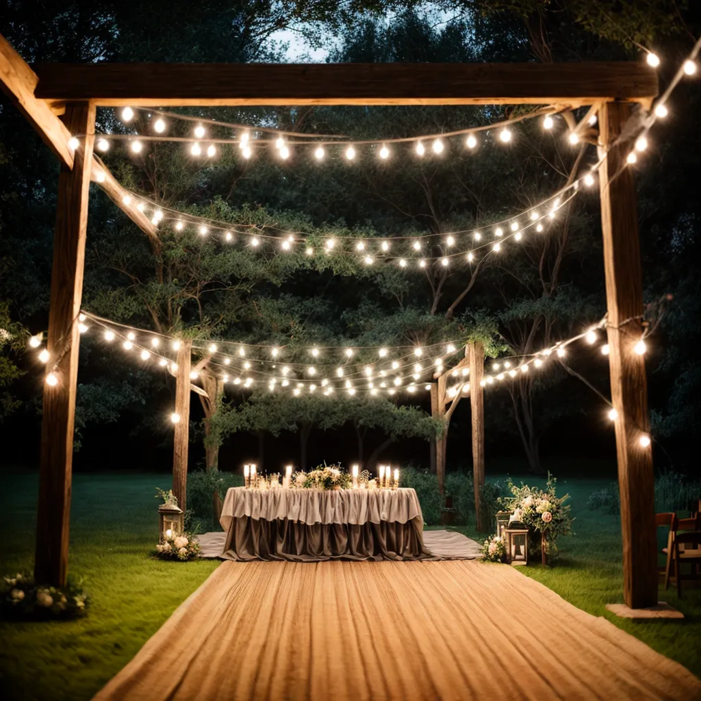 casamento campo pergola flores mesa