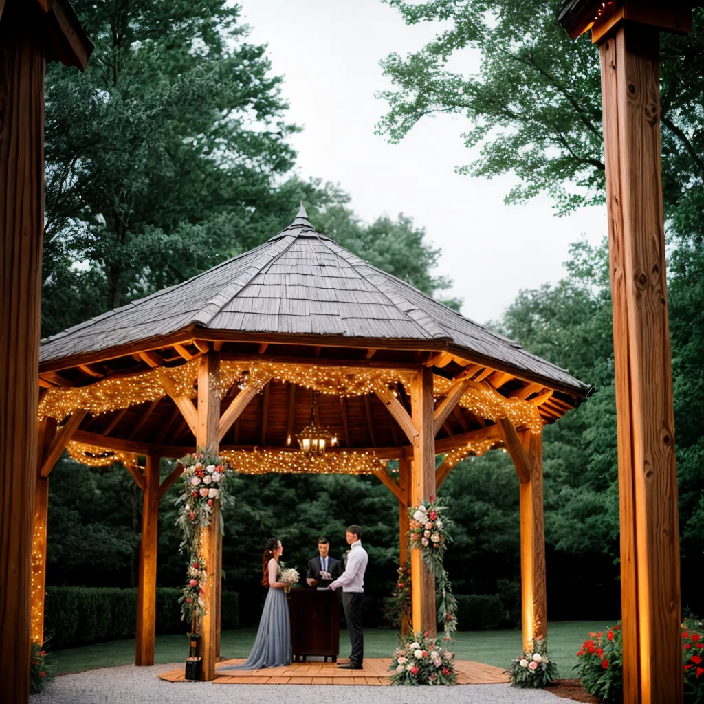 casamento ao ar livre gazebo rustico