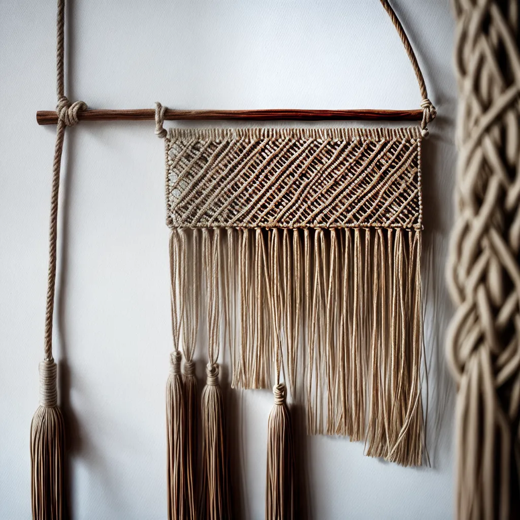 macrame natural rustico minimalista