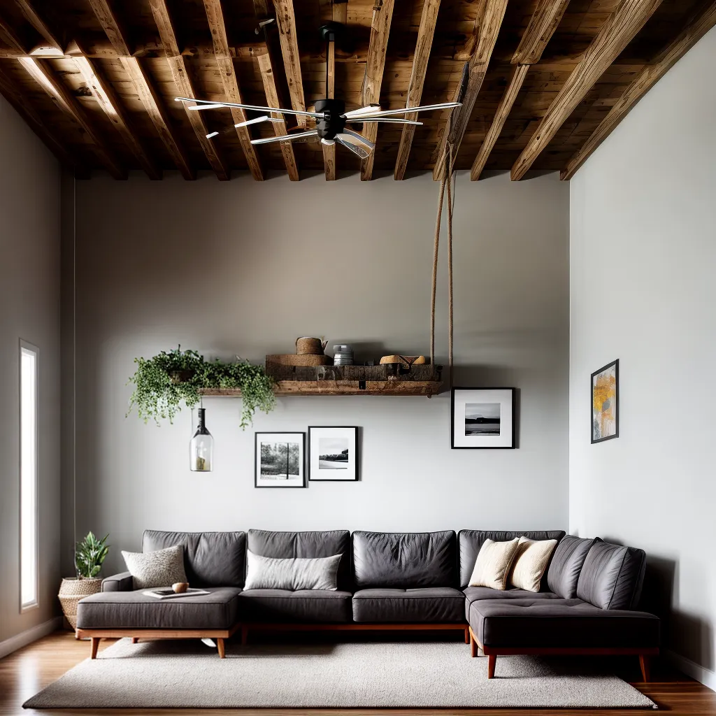 decor rustico moderno sala estar