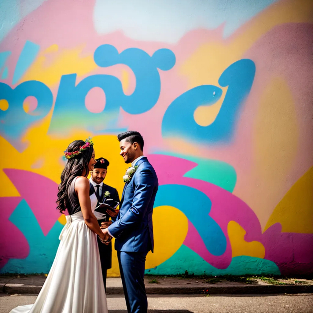 casamento urbano mercado casal votos