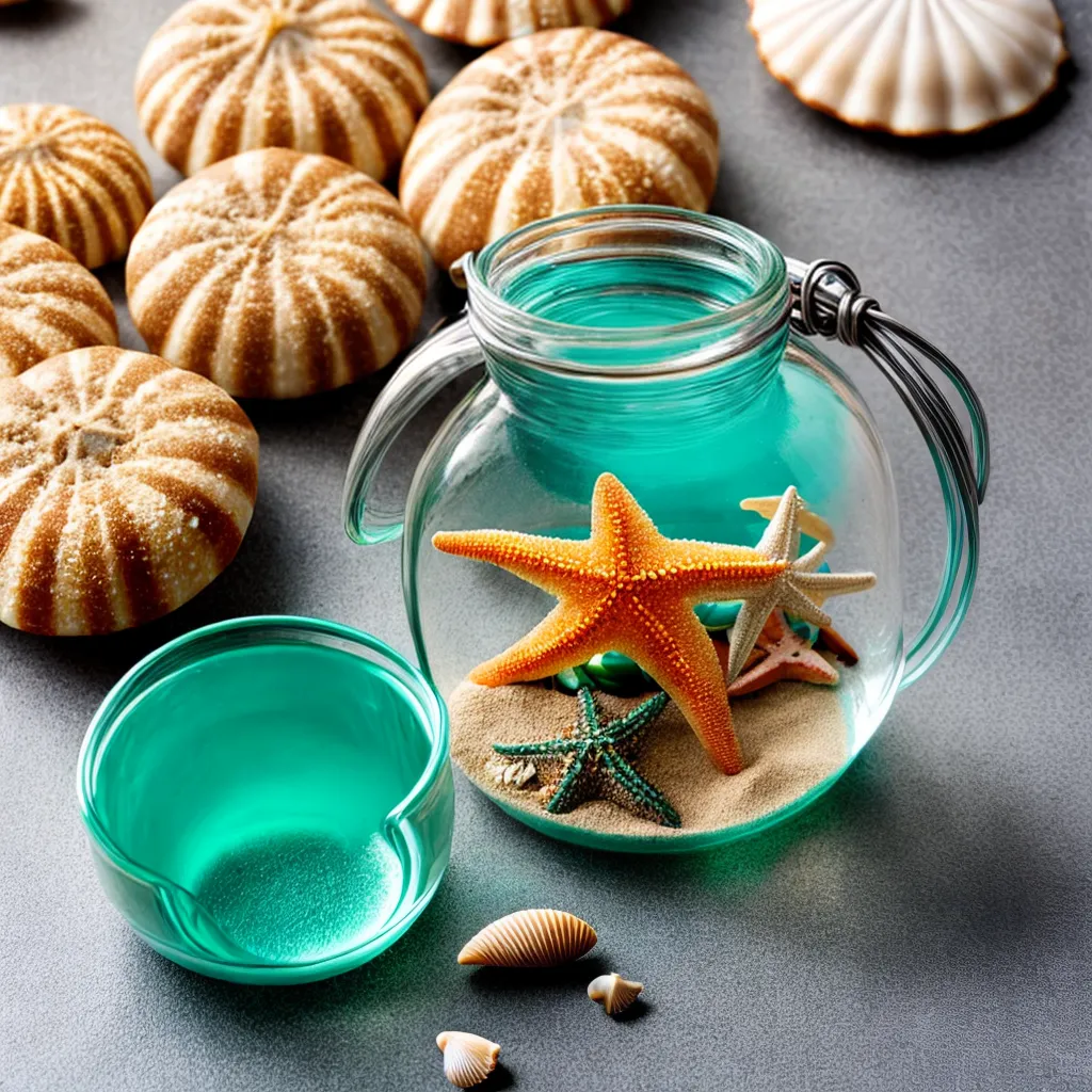 concha estrela areia jarro decoracao