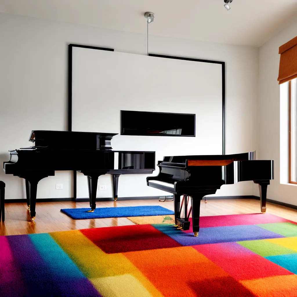 sala vibrante piano discos guitarras