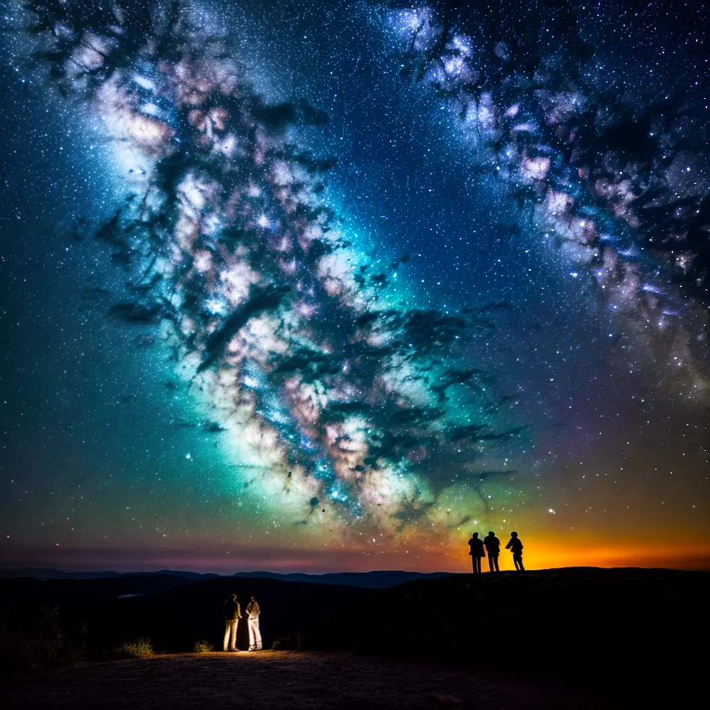 casal ceu estrelado observatorio amor