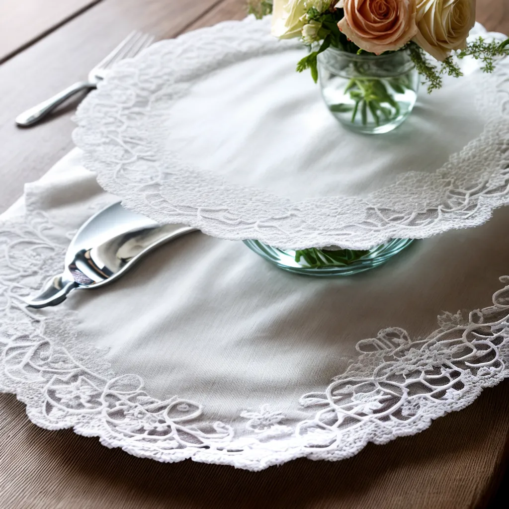 mesa decorada guipure lace 1