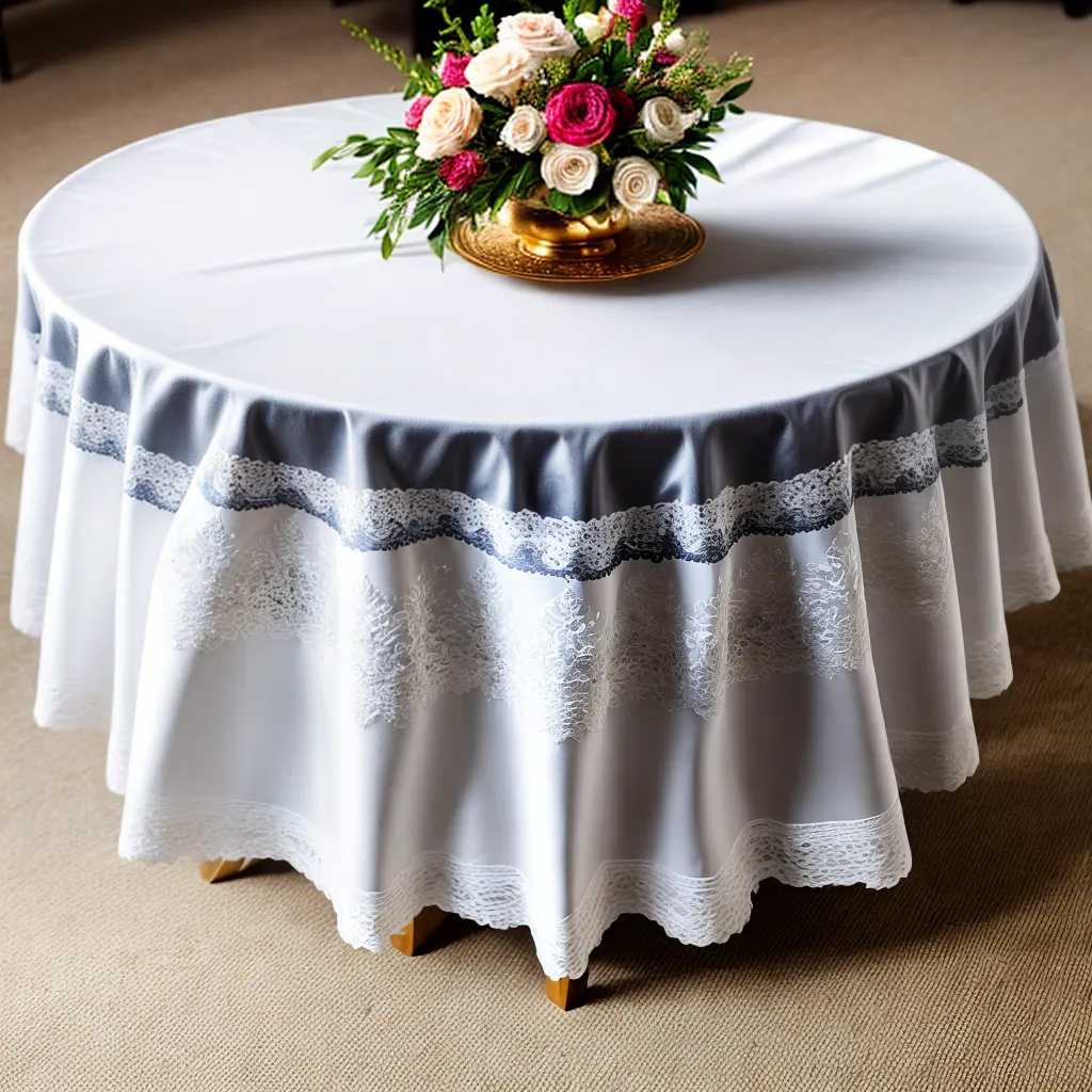 mesa decorada renda renascentista