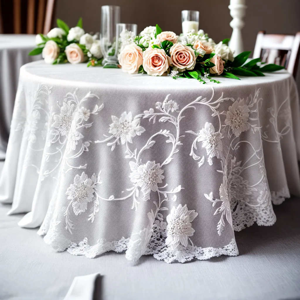mesa renda renascenca tradicional elegante