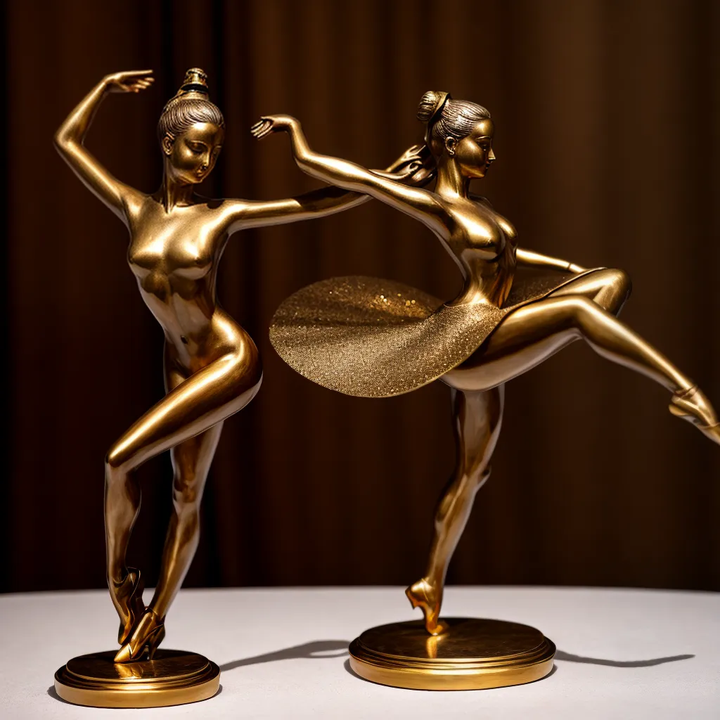 escultura bronze bailarina elegante sala