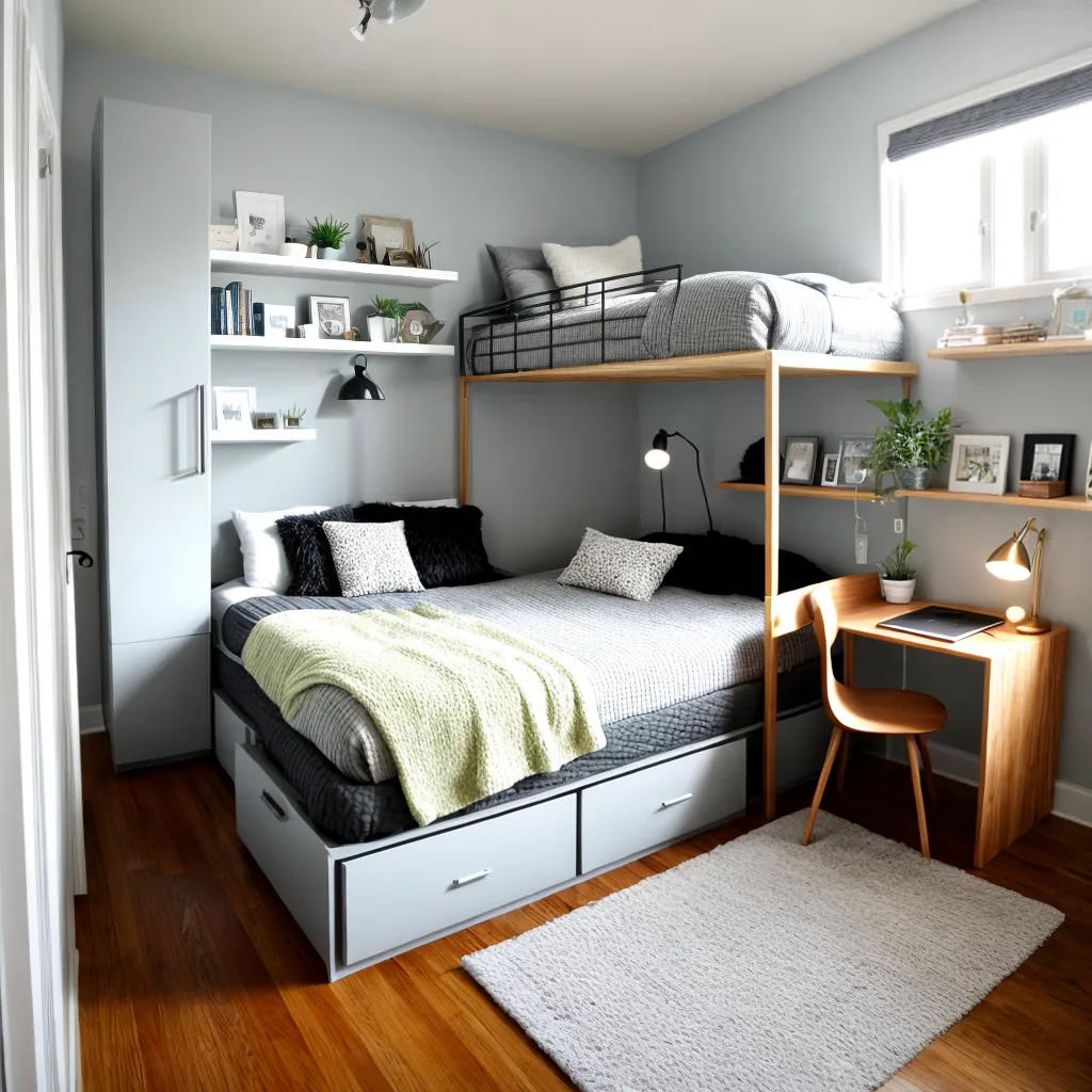 quarto estiloso loft decoracao acolhedor