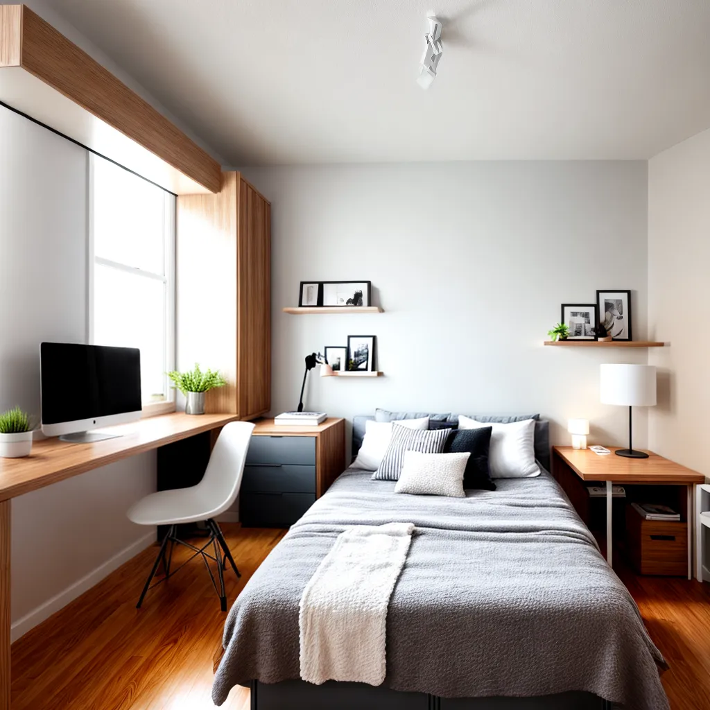 quarto acojedor decoracao minimalista