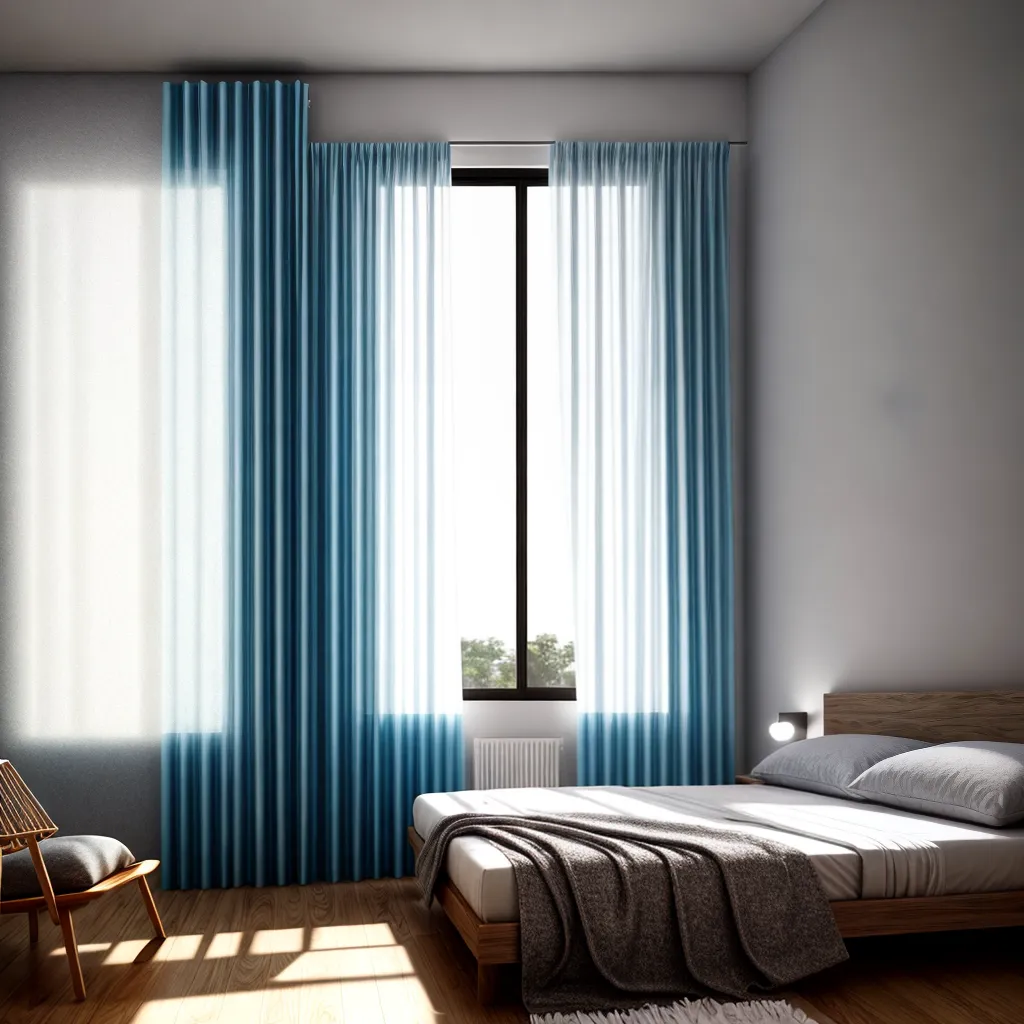 quarto iluminado luzes cortinas