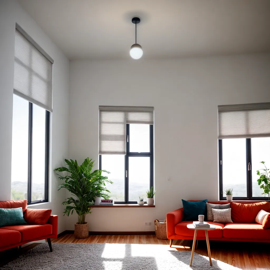 sala iluminada janela luz ambiente
