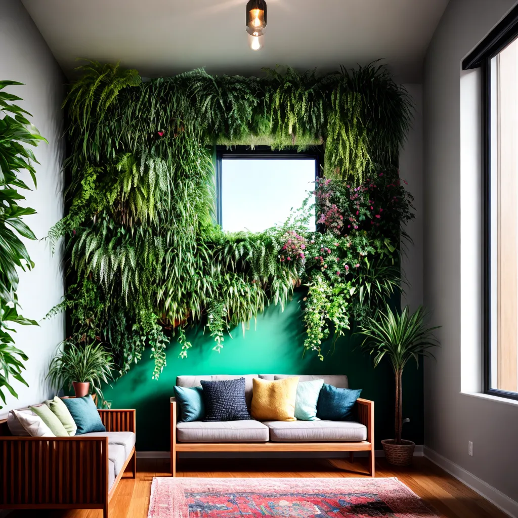 jardim vertical sala plantas natureza 1