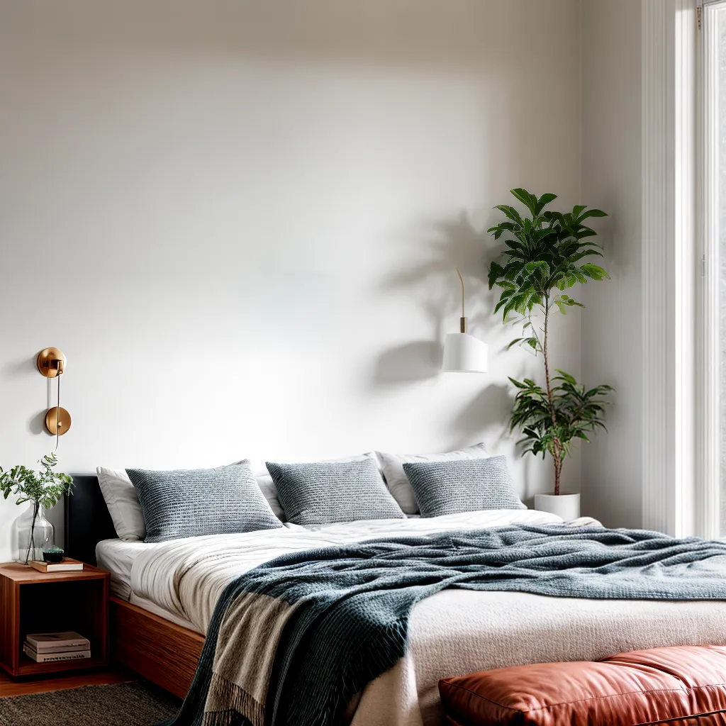 quarto minimalista tons neutros