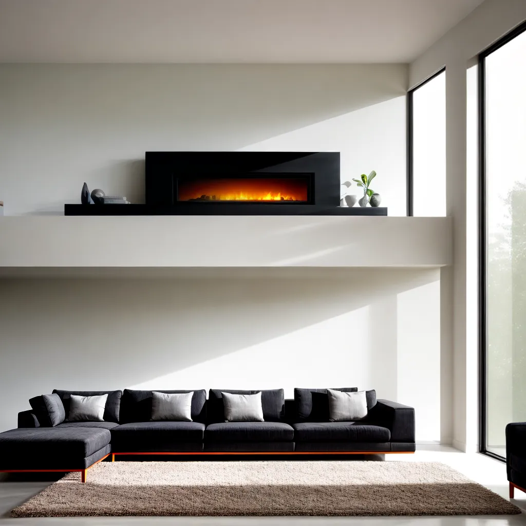 sala minimalista sofa arte moderna 1