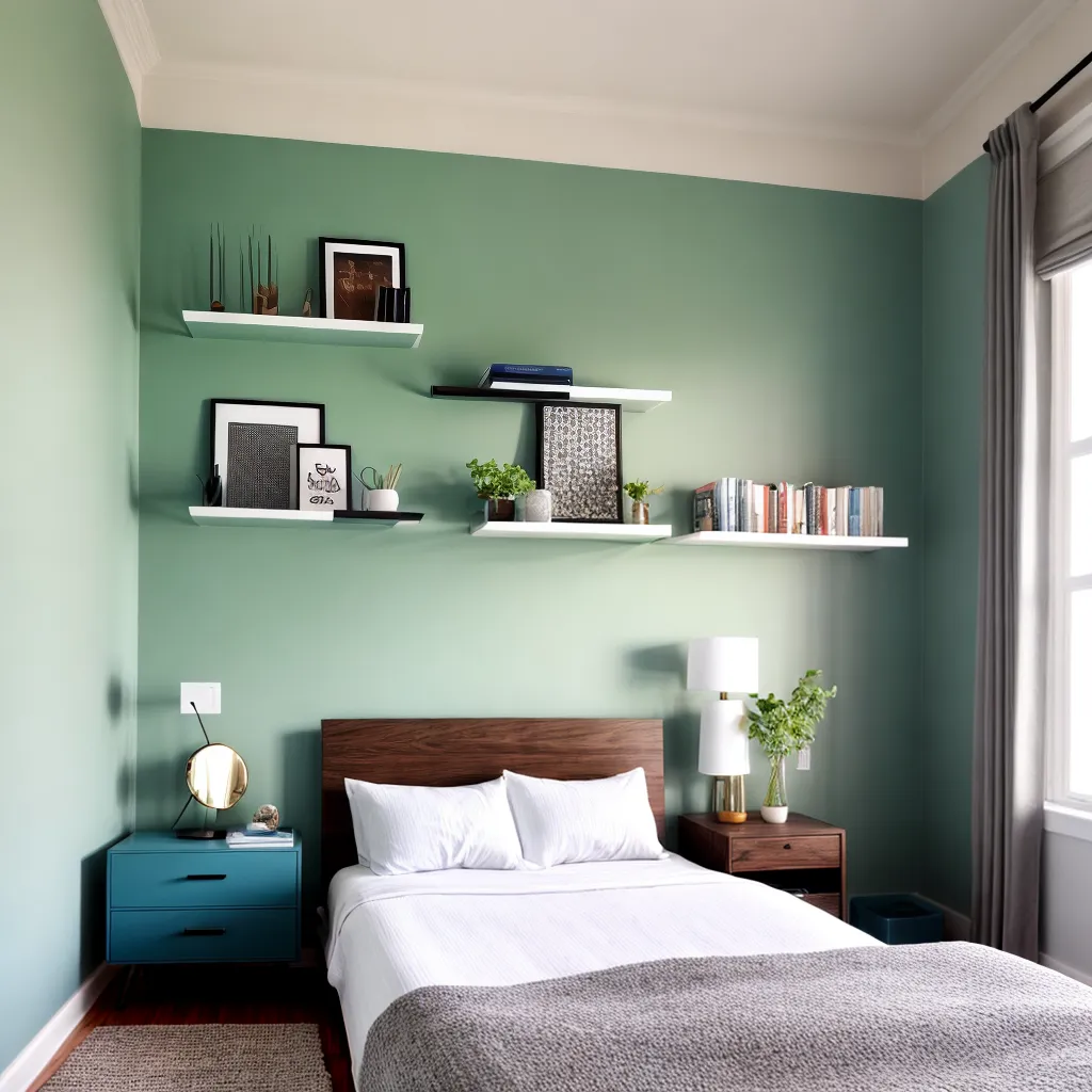 quarto moderno unico decoracao tranquilo