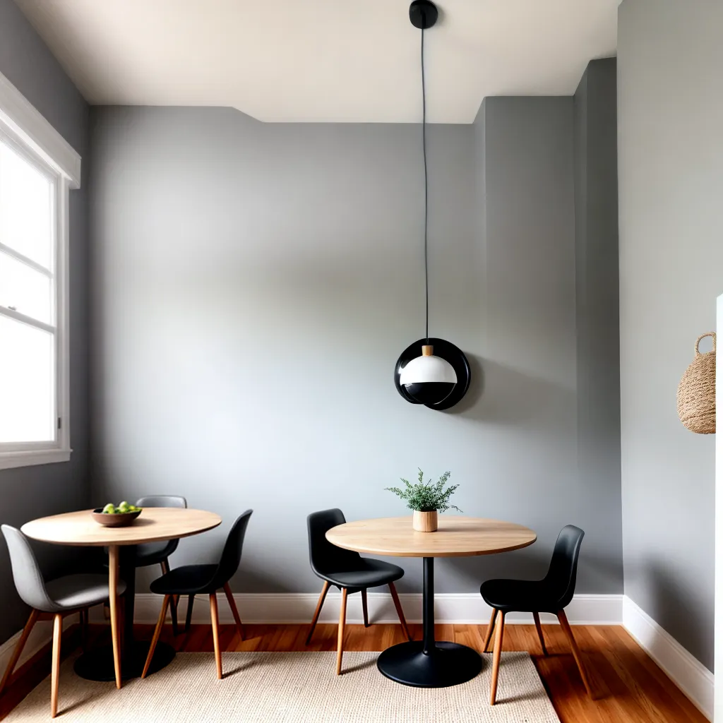 sala jantar aconchegante minimalista