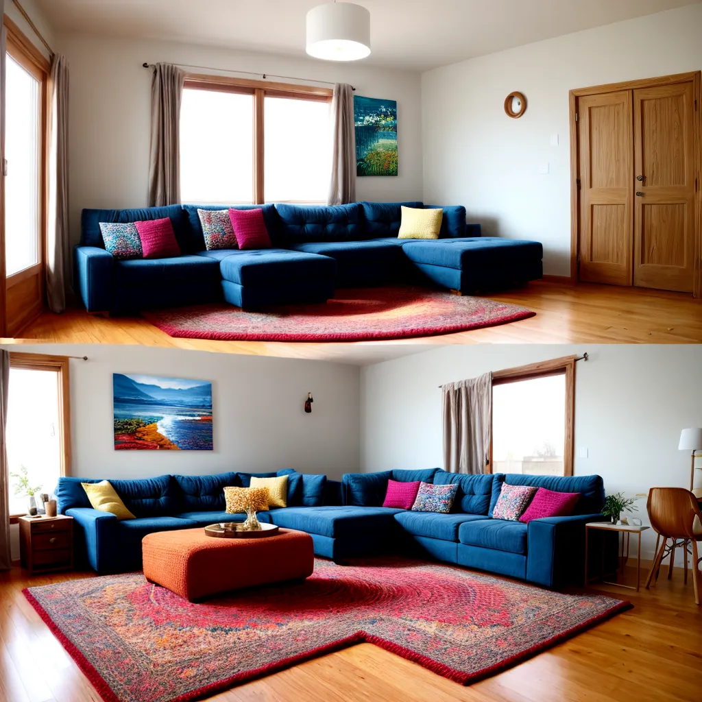 sala estar acochegante tapete croche