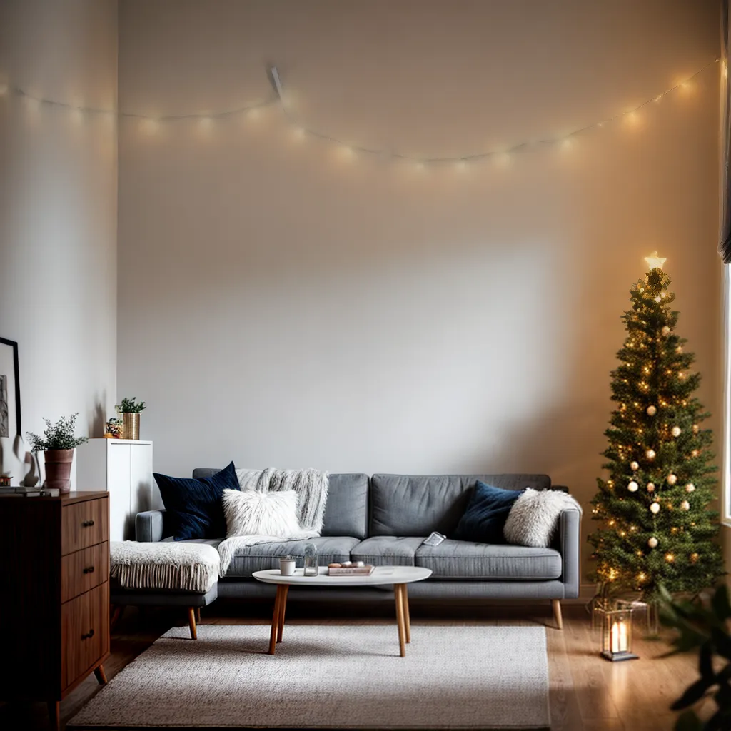 sala estar luzes ambiente aconchegante