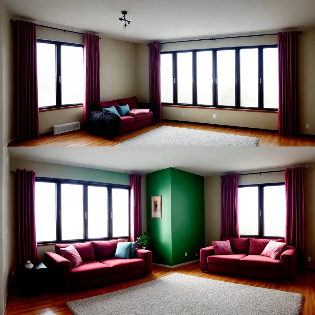 sala estar cortinas elegantes ambiente