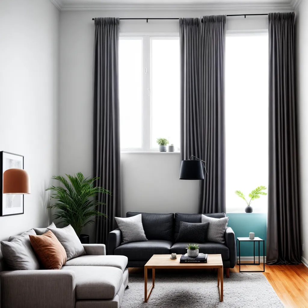 sala estar cortinas elegantes aconchegante