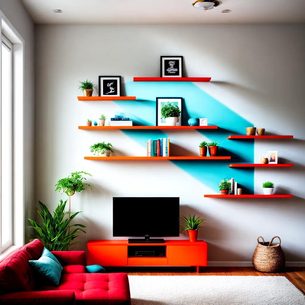 5 ideias para decorar uma parede com prateleiras