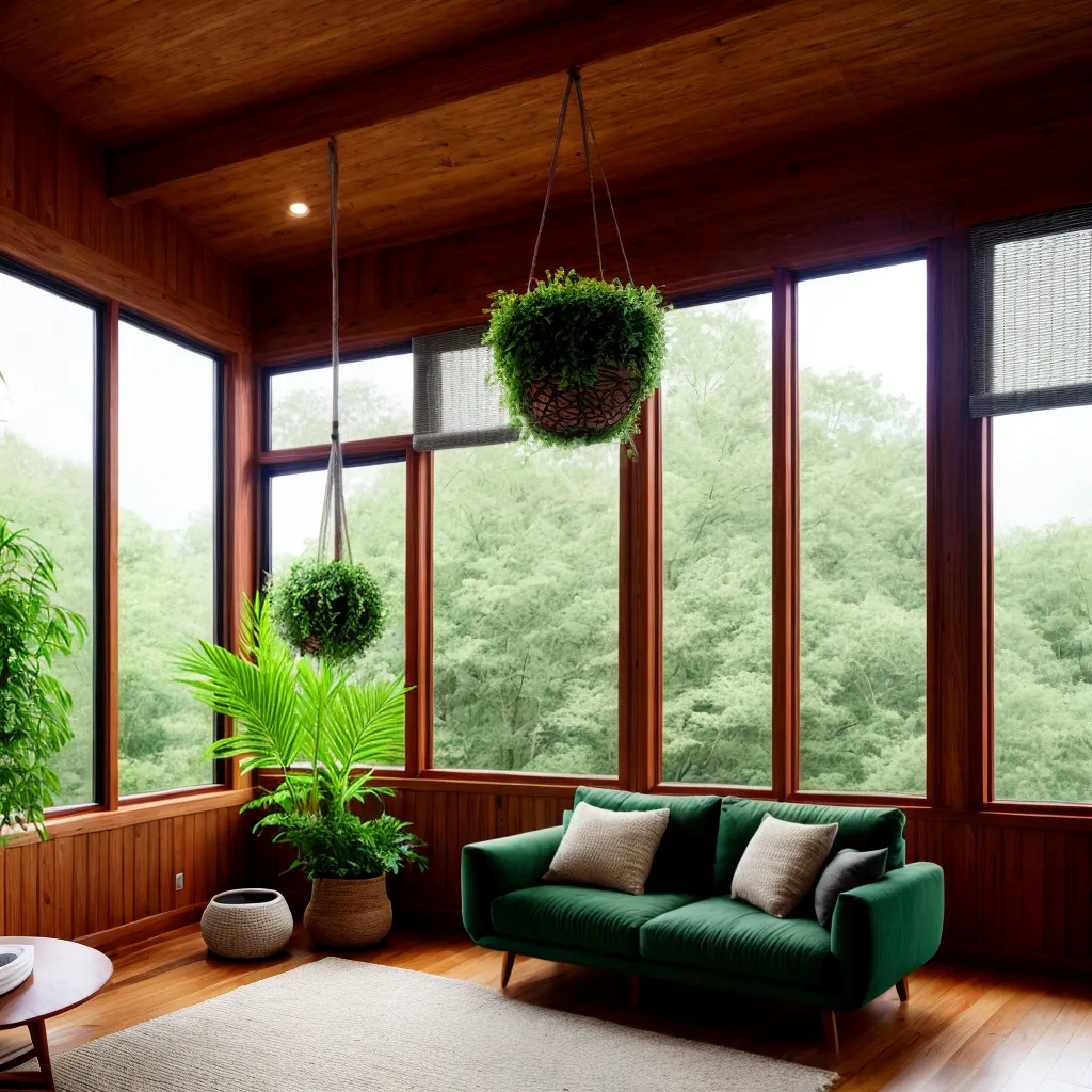 sala plantas pendentes macrame 1