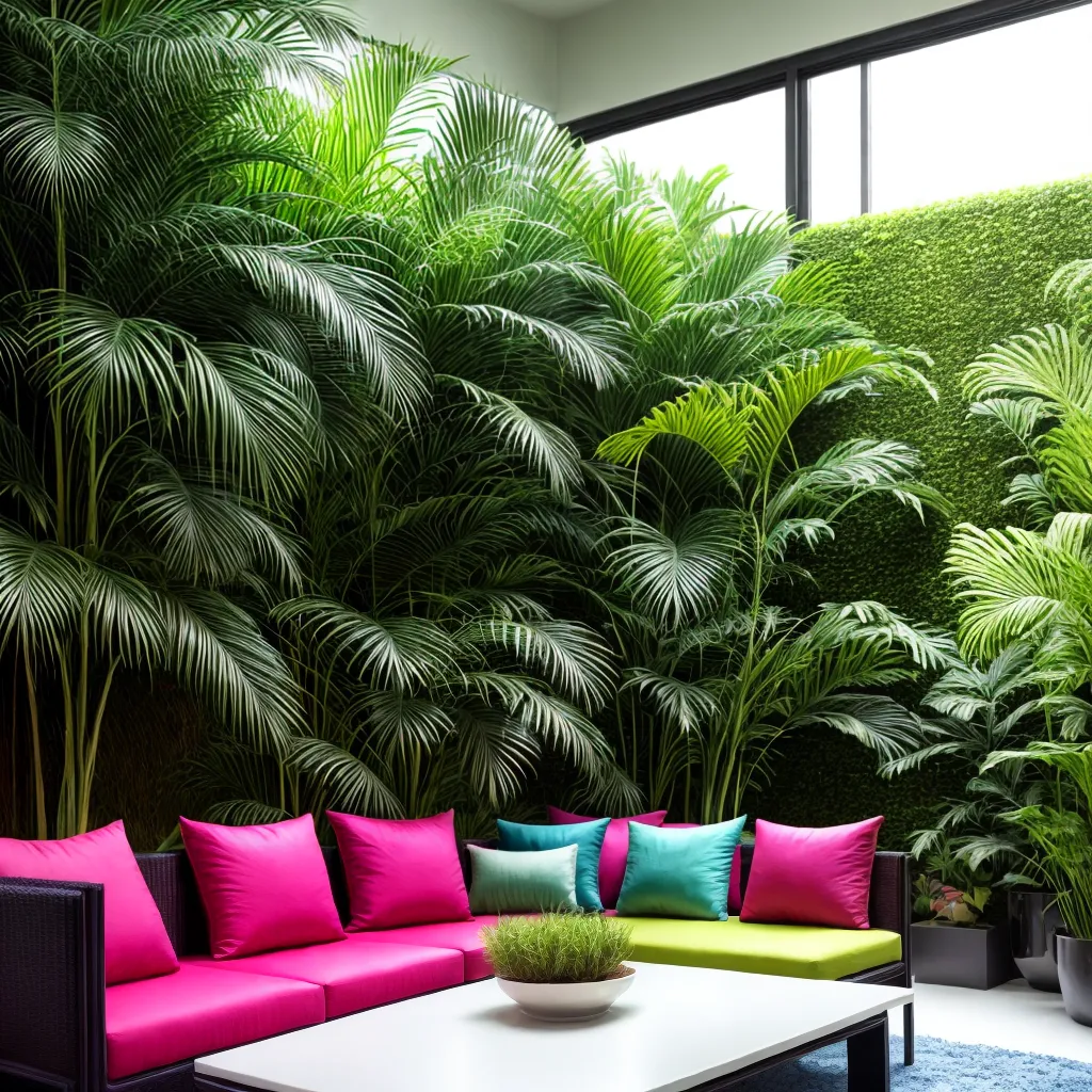 oasis tropical interno sol plantas