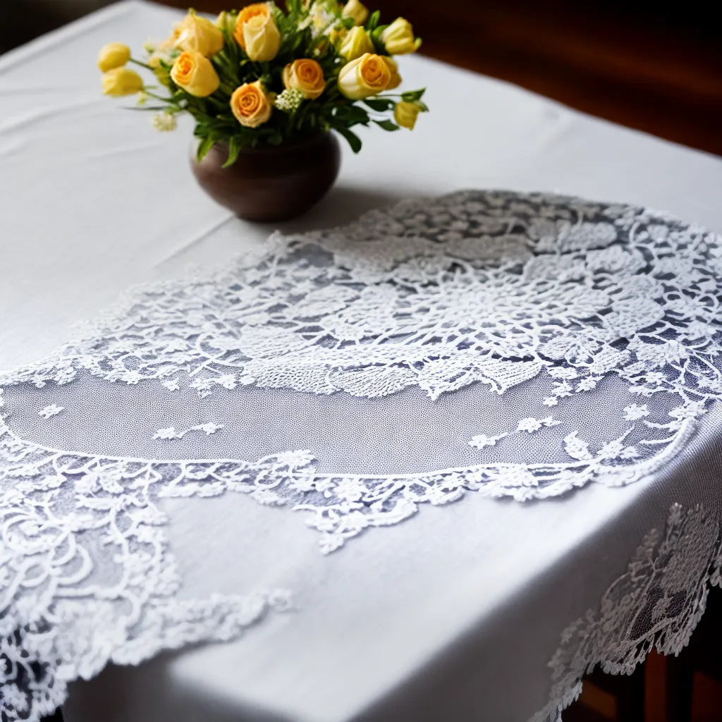 mesa bruges lace elegante