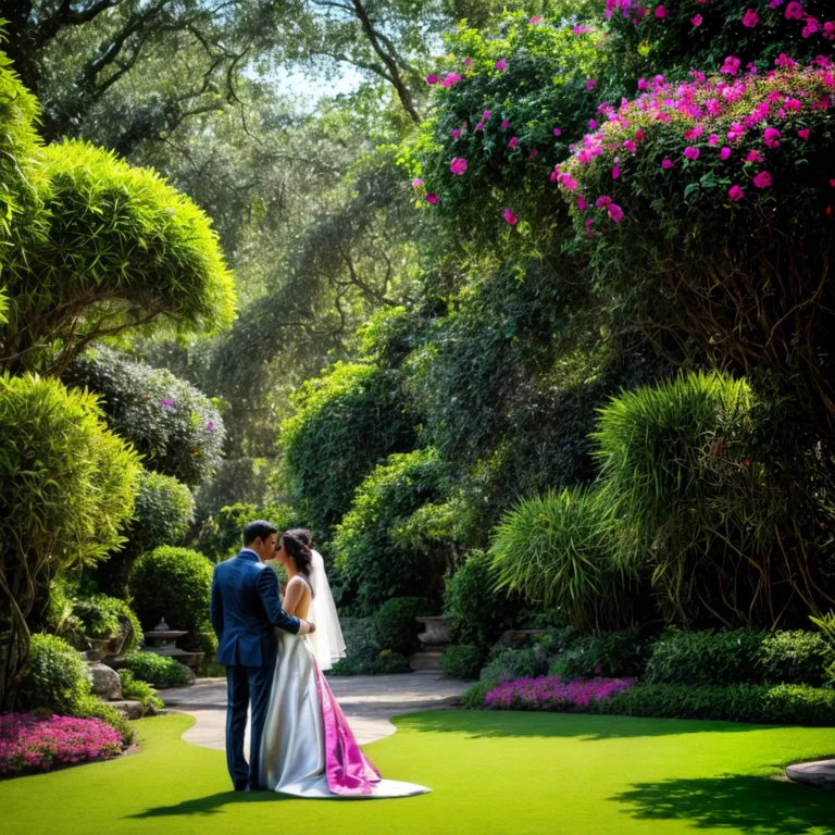 Casamento no orquidário: cenário exuberante