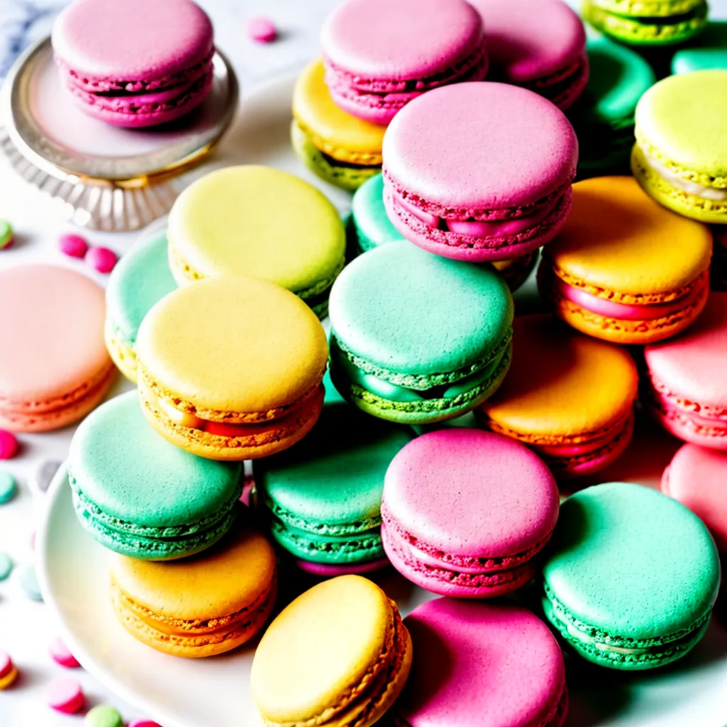 mesa sobremesas macarons coloridos mesa sobremesas macarons coloridos