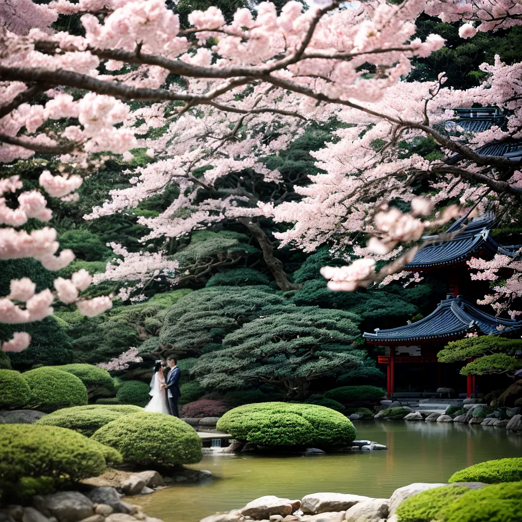 jardim japones cerejeiras casamento tradicional