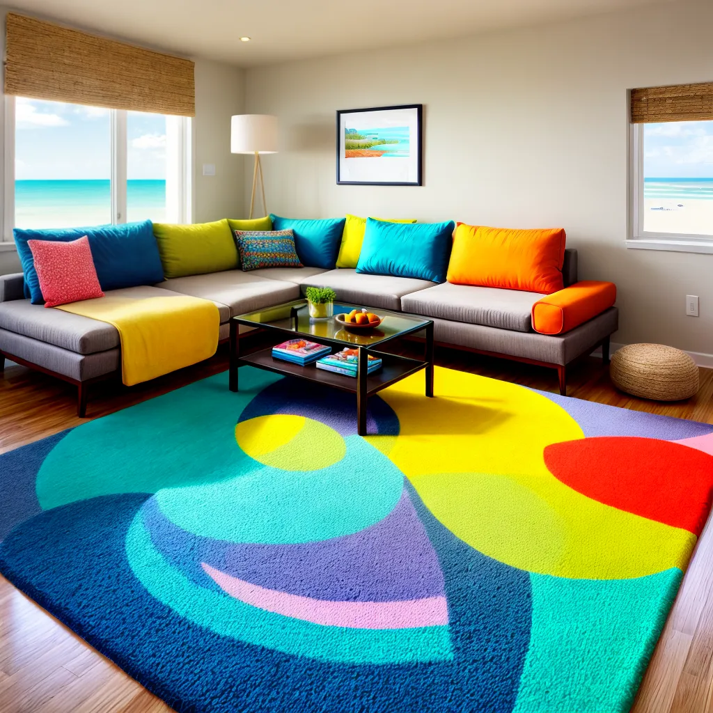 sala tematica praia areia colorida