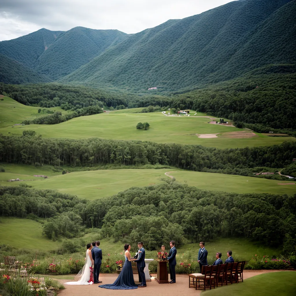 casamento ao ar livre natureza montanhas