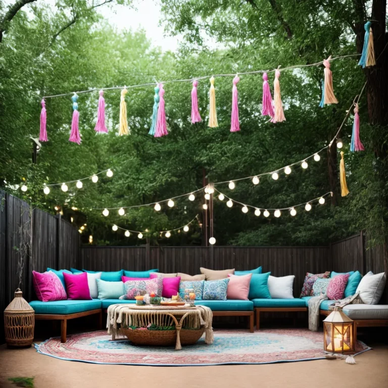 Decoração de festa no estilo boho-chic