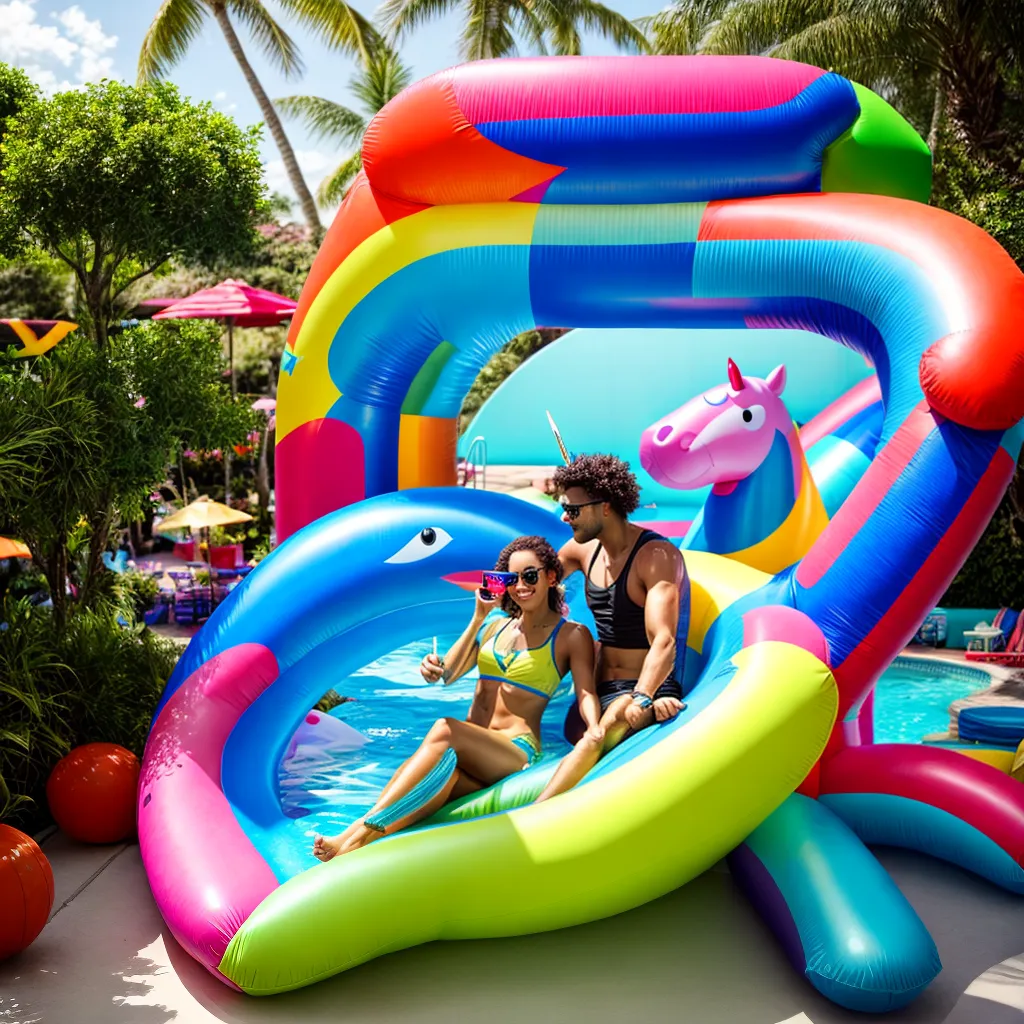 festa piscina unicornio inflavel