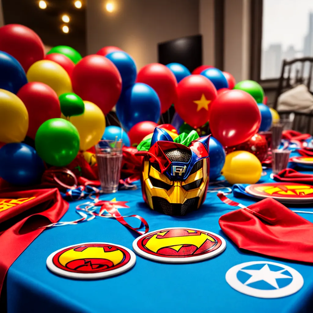 mesa festa super herois