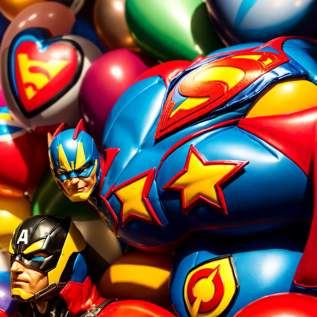 festa super herois baloes bolo