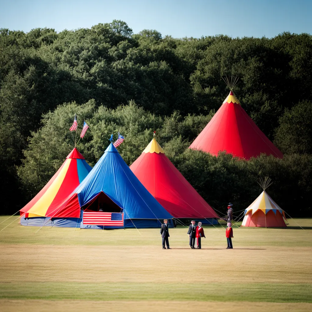 circo tenda colorida criancas magia