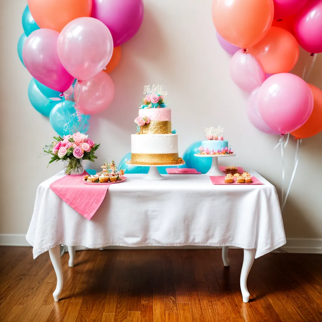 mesa decorada baloes floral bolo bebe