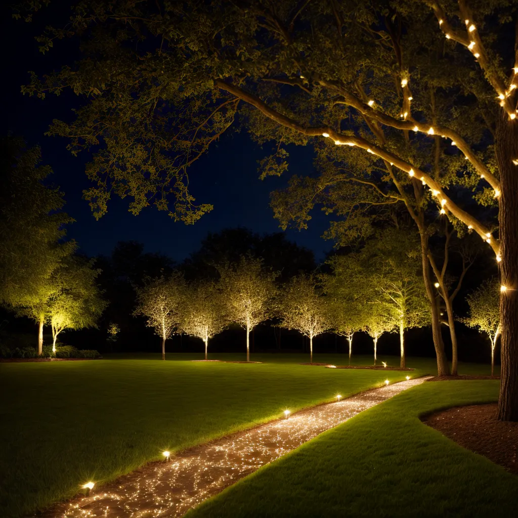 jardim luzes fadas magico