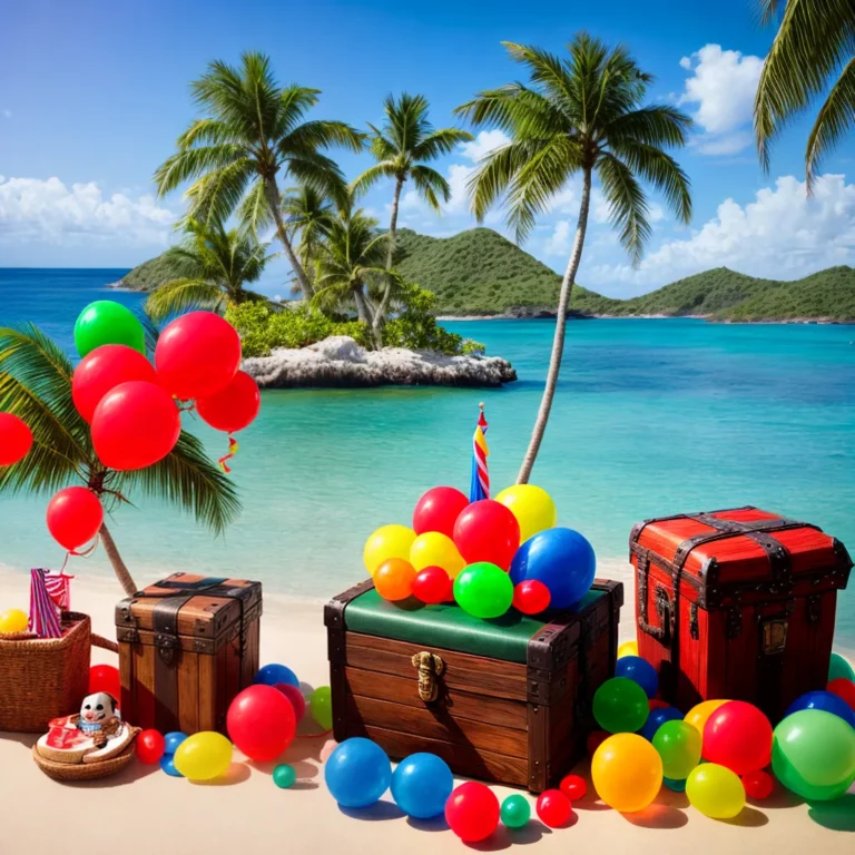 Festa de aniversário com tema de piratas