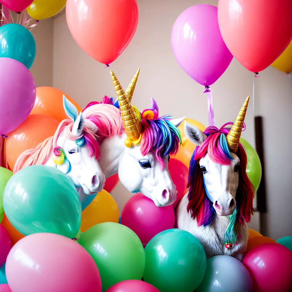 festa unicornio baloes centro mesa
