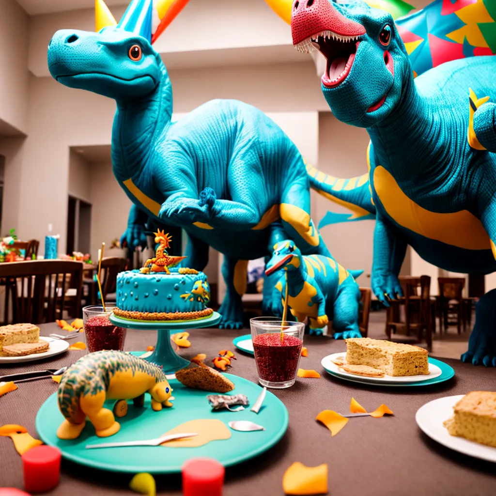 festa aniversario dinossauro alegria