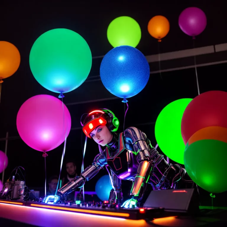 Decoração de festa com tema de robôs