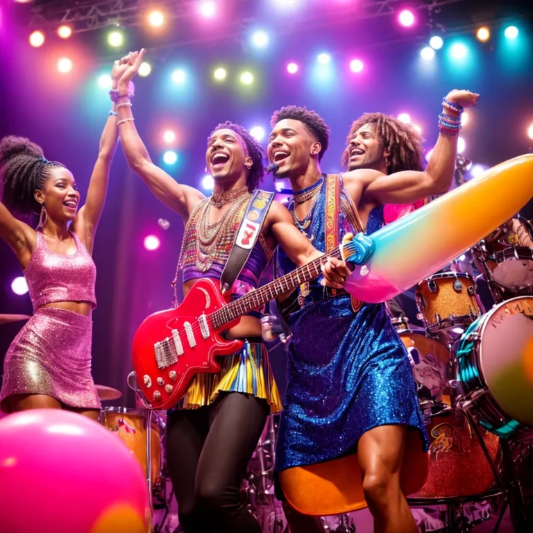 Festa de aniversário com tema de músicas e bandas