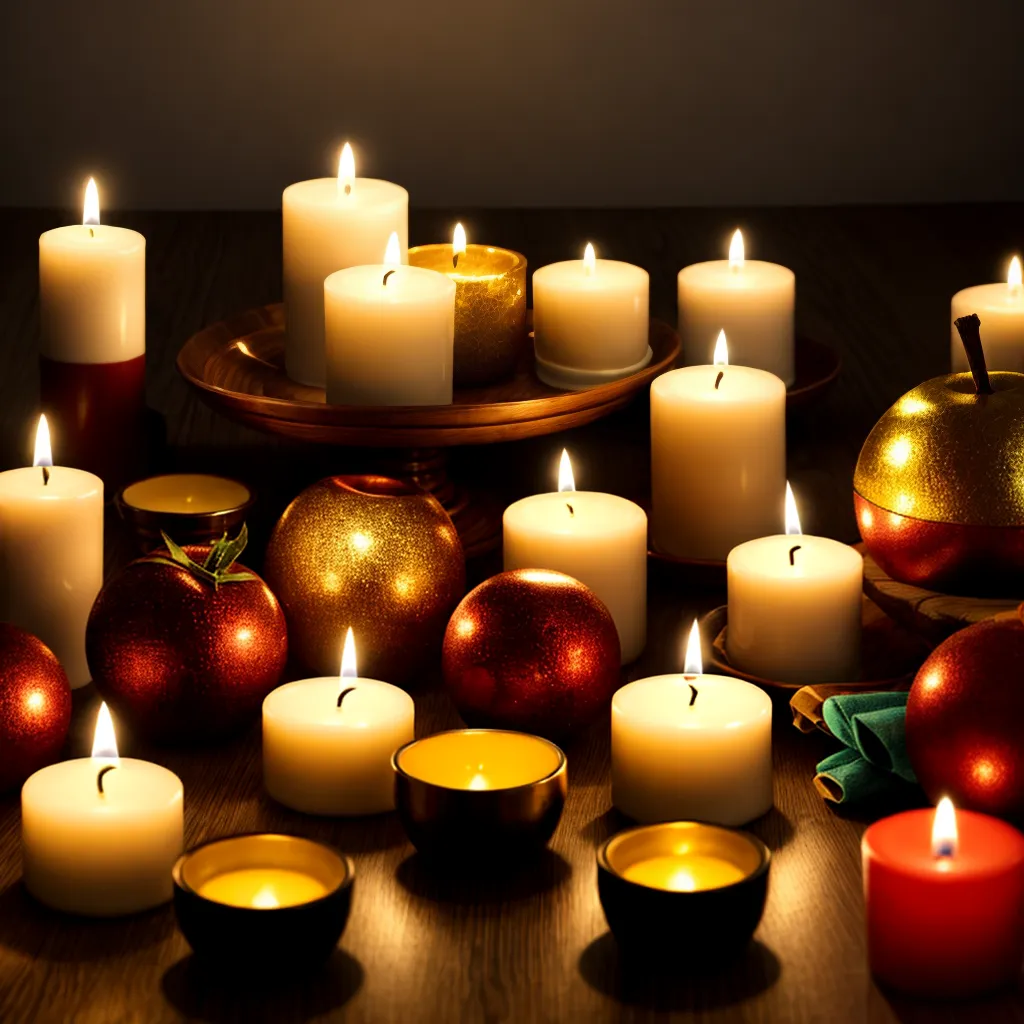 mesa decorada velas ambiente acolhedor