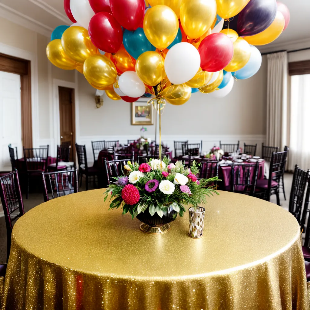festa aniversario 50anos decoracao dourado