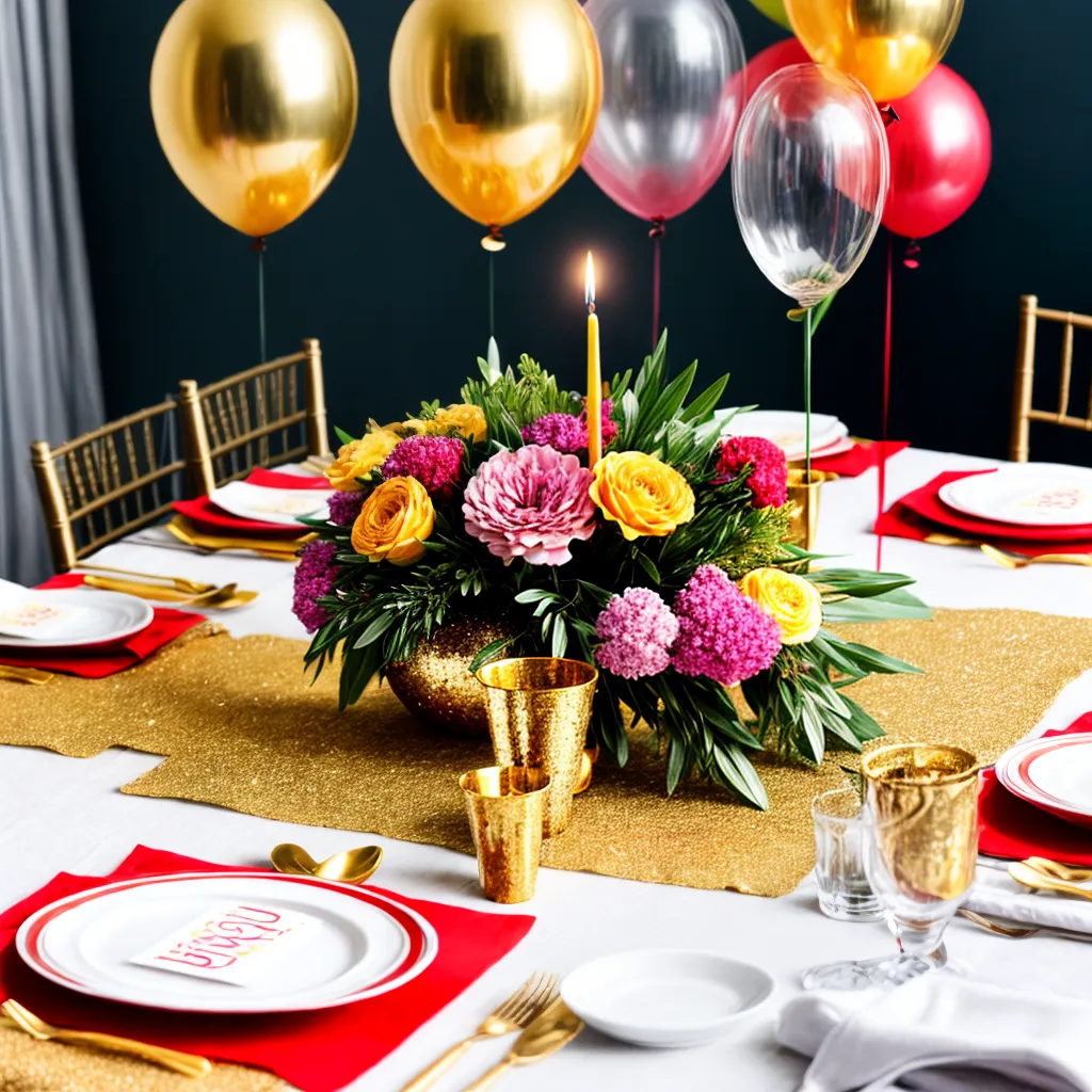 decoracao aniversario 40anos elegante