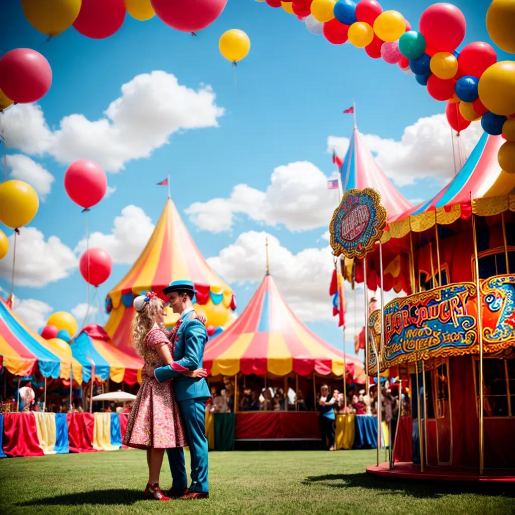 festa aniversario circo vintage 1